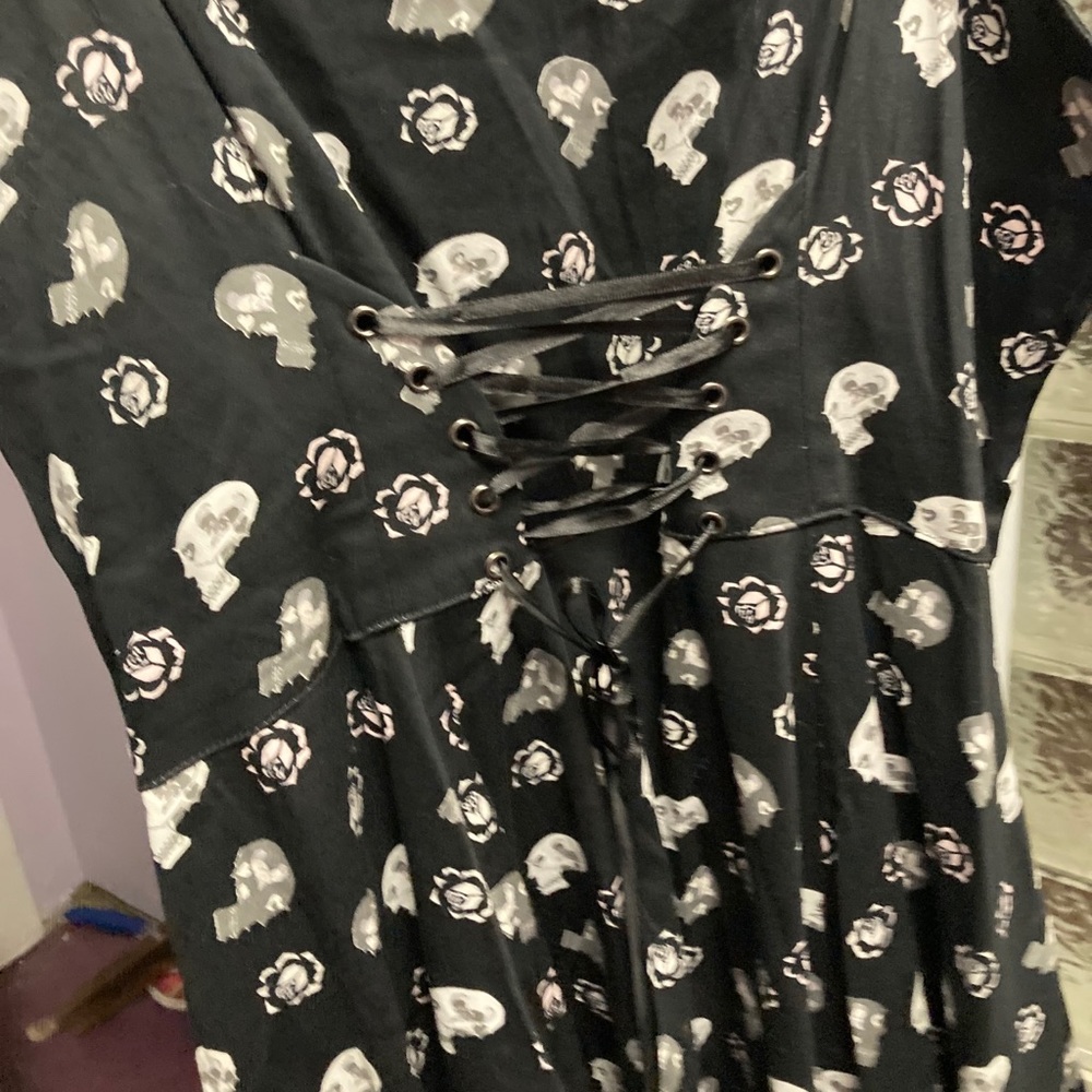 Hearts and Roses plus size skull dress